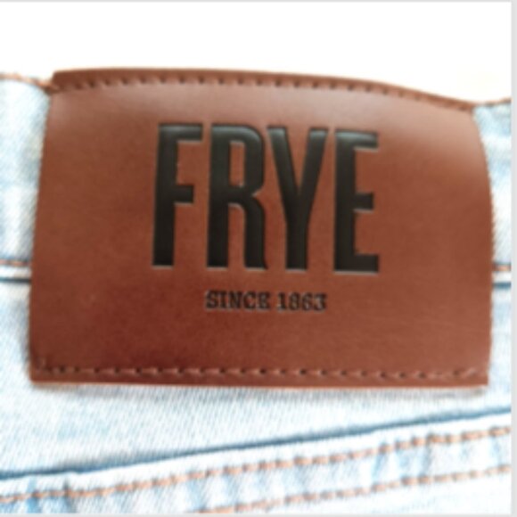 New Frye High Rise Jeans Size 14 Straight Leg Light Wash - Picture 7 of 16